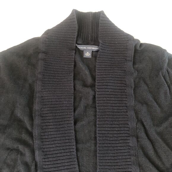 Banana Republic  Womens Medium Open Cardigan Linen Blend Size Medium - Picture 8 of 13
